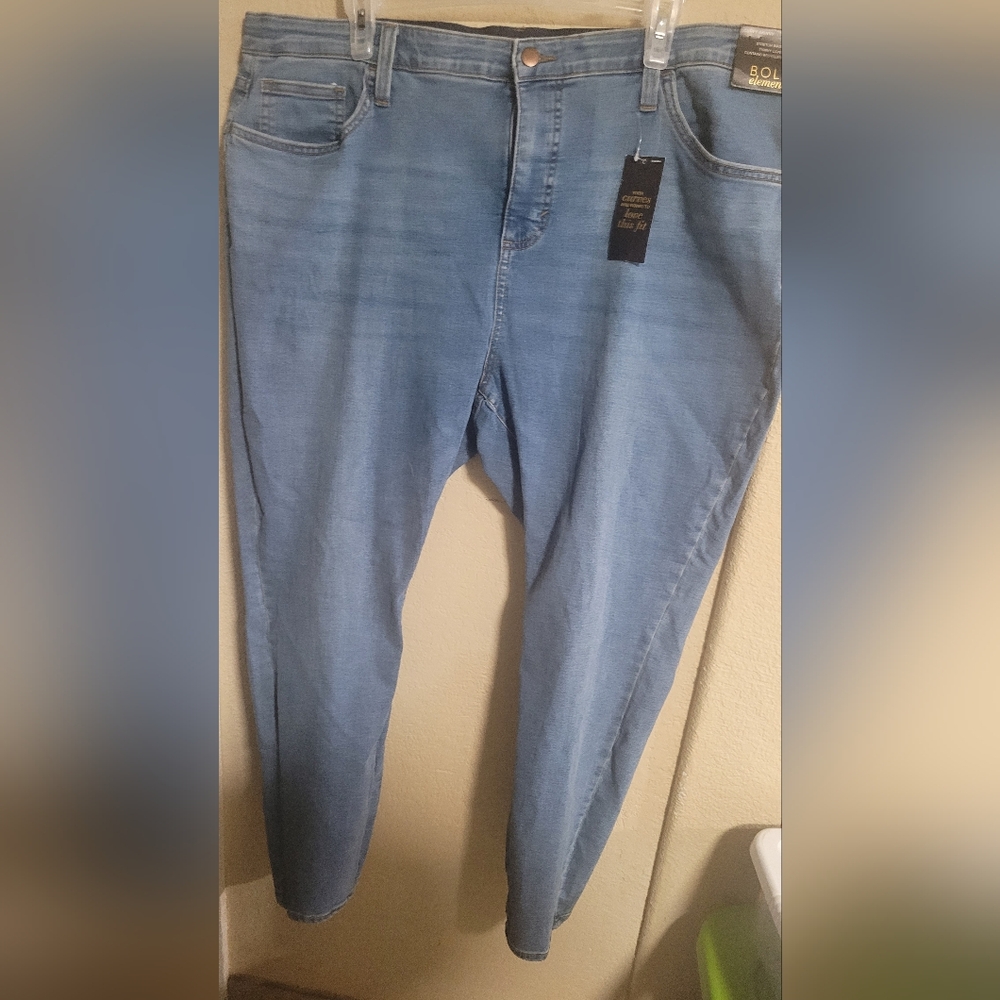 Bold Elements Curvy Skinny High-Rise Jeans 22W